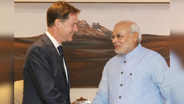 UK Deputy PM meets Jaitley; discusses Vodafone, Cairn retrospective tax issue