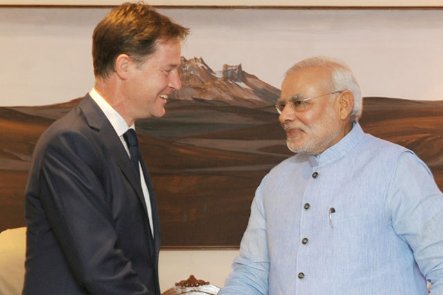UK Deputy PM meets Jaitley; discusses Vodafone, Cairn retrospective tax issue UK Deputy PM meets Jaitley; discusses Vodafone, Cairn retrospective tax issue