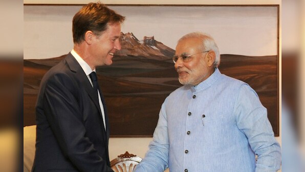 The Modi charm: Nick Clegg says wall of money waiting to enter India
