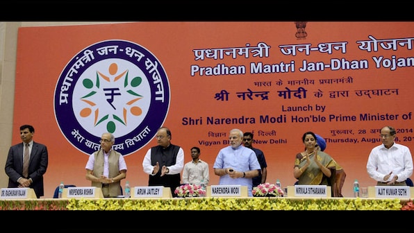PM Modi launches the Jan Dhan Yojana, his govt's first flagship scheme