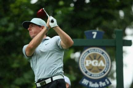 Rory McIlroy is in the lead at yet another major. AFP