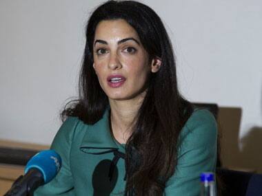 Amal Alamuddin. AFP.