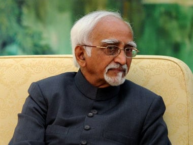 File image of Hamid Ansari. AFP
