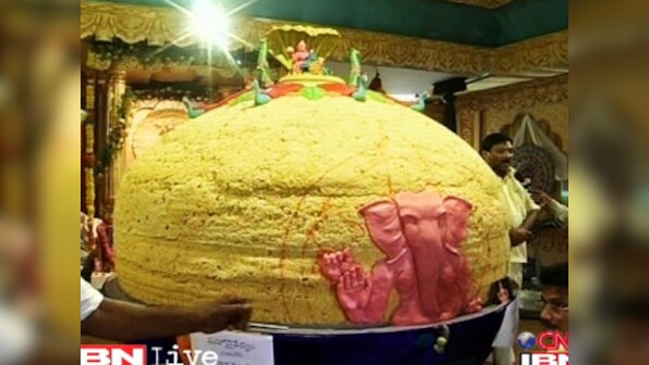 Andhra Pradesh: 7,500 kg 'maha laddoo' to kick off Ganesh festival