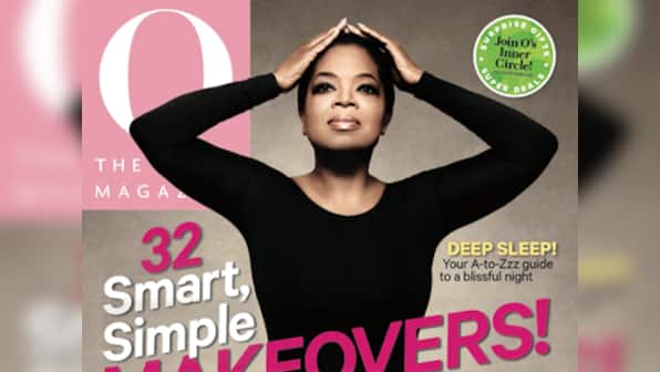 Oprah Winfrey turns cover girl, poses in bodysuit