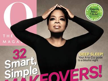 Oprah Winfrey turns cover girl, poses in bodysuit
