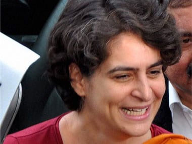 Priyanka Gandhi miffed after being pushed at India Gate