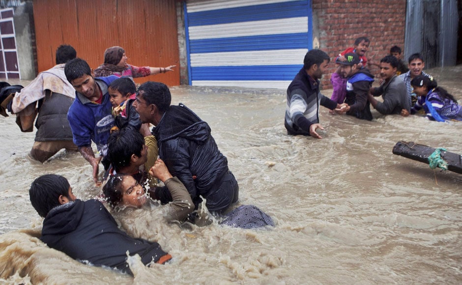 Photos Hundreds Evacuated As Floods Wreak Havoc Across Jandk India News