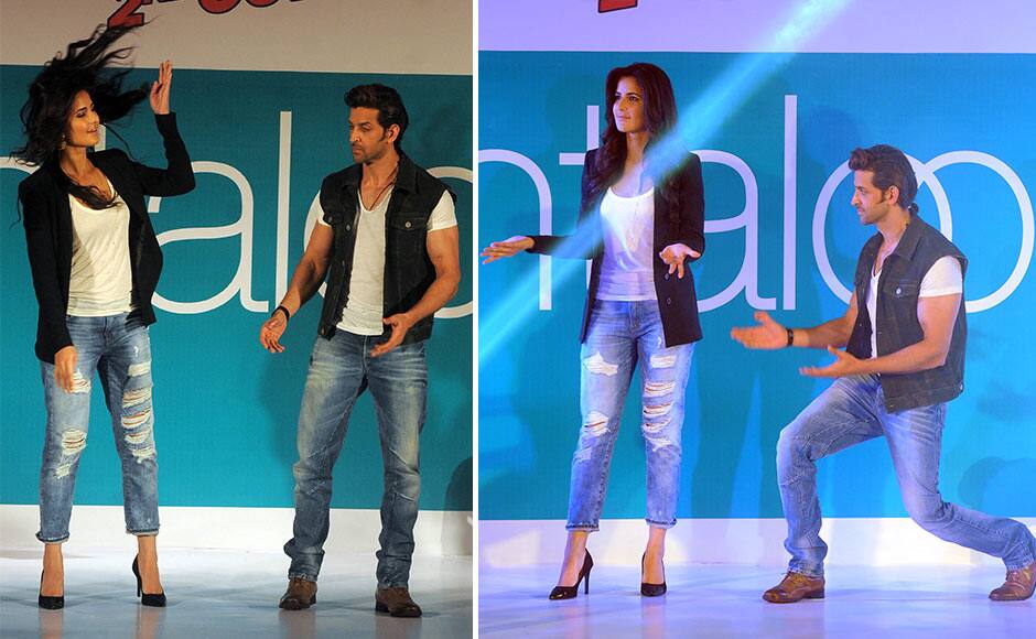 Katrina Kaif & Hrithik Roshan promote film 'Bang Bang'. Sachin Gokhale/Firstpost