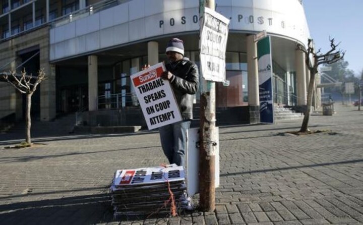 Lesotho's deputy premier takes reins after PM flees &quot;coup&quot;