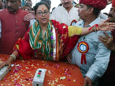 Vasundhara Raje. AFP image