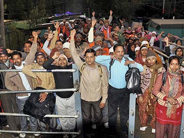 Amarnath Yatra halted on Baltal route in Jammu and Kashmir due to landslides Amarnath Yatra halted on Baltal route in Jammu and Kashmir due to landslides