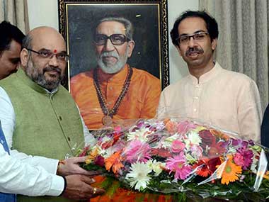 Seat sharing row: Amit Shah in Mumbai today, will decide fate of BJP-Shiv Sena marriage Seat sharing row: Amit Shah in Mumbai today, will decide fate of BJP-Shiv Sena marriage