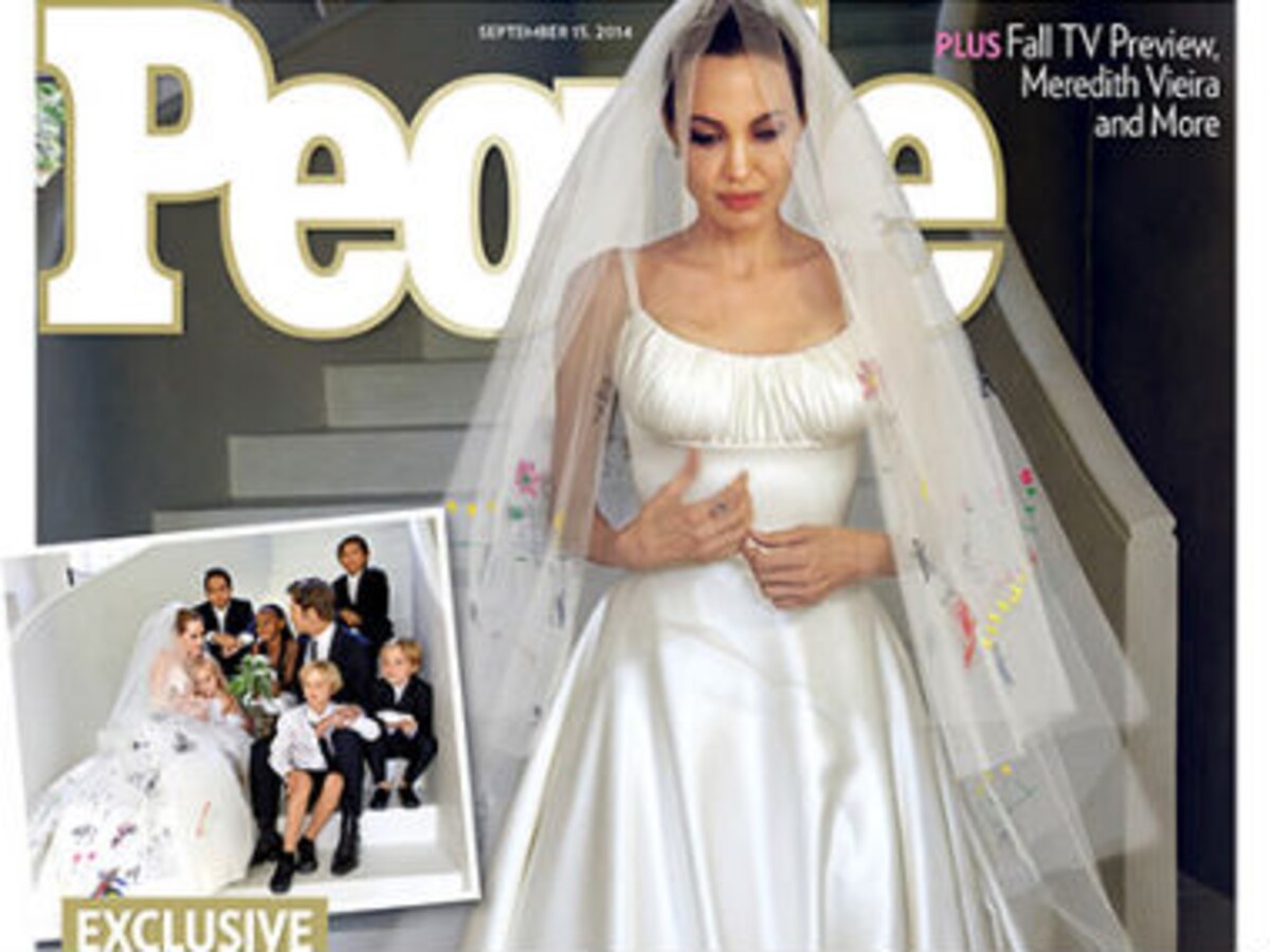 Angelina Jolie Basically Wore a Wedding Gown to the Airport