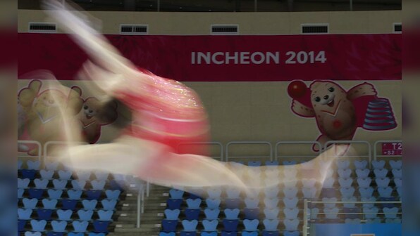 Photos: Warming up for Asia's biggest games