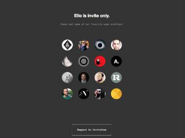 Screenshot of Ello 
