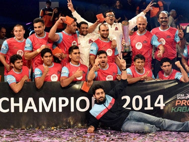 Jaipur Pink Panthers thump U Mumba to win innaugural Pro-Kabaddi League Jaipur Pink Panthers thump U Mumba to win innaugural Pro-Kabaddi League