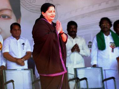 J Jayalalithaa in a file photo. AFP