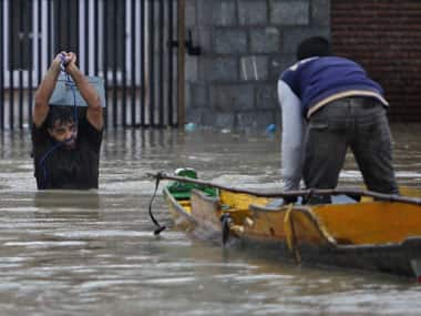 Submerged areas in Srinagar. Reuters