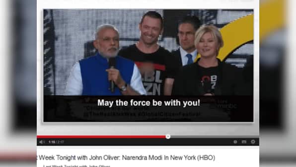 PM Modi stands next to Hugh Jackman, quotes from Star Wars: John Oliver won't let him forget this
