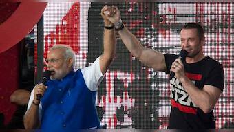 Image of the day: NaMo shares stage with Wolverine, Jay-Z and Sting