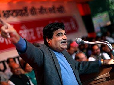 Nitin Gadkari said politics will not hamper development in Bengal. AP