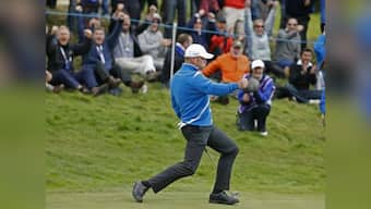Ryder Cup 2014: Europe roar back to lead on gripping opening day