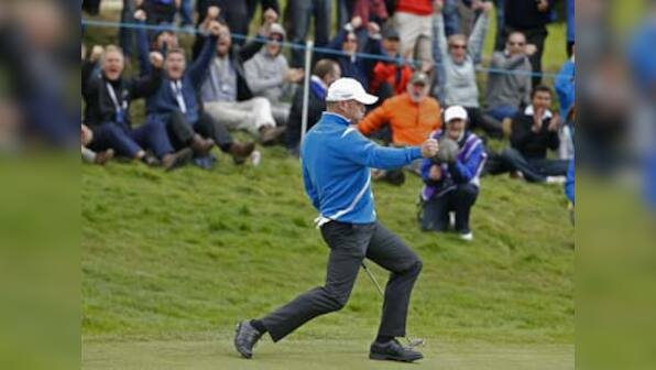 Ryder Cup 2014: Europe roar back to lead on gripping opening day