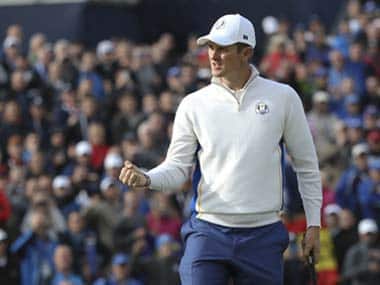 Justin Rose has been the star for Europe. Reuters