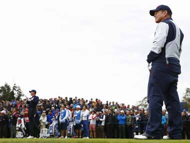 USA captain Tom Watson watches his team play. Reuters
