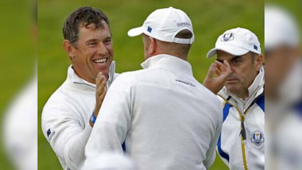 Ryder Cup:  Westwood equals Palmer's tally as Europe surge ahead