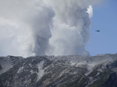 More than 40 people are feared to be dead after the Mount Ontake volcano erupted in Japan. AP