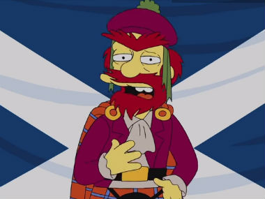 Watch: Why Simpsons' Groundskeeper Willie wants freedom for Scotland Watch: Why Simpsons' Groundskeeper Willie wants freedom for Scotland