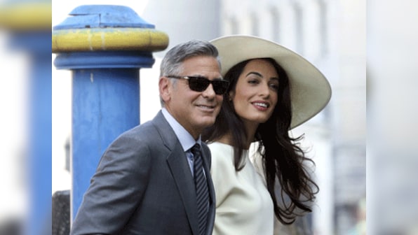 Clooney and Alamuddin cap weekend nuptials with civil ceremony