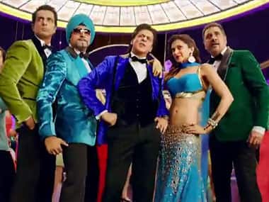 A screengrab from the Happy New Year song. 