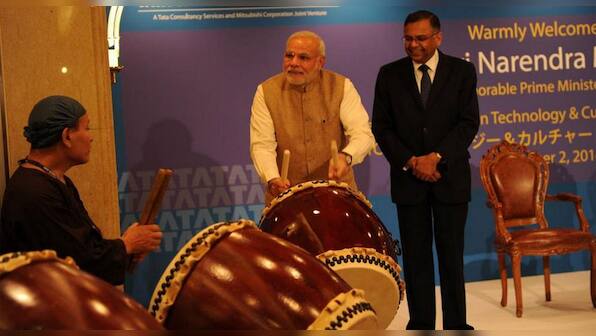 Bring out the big drums: Modi hits his groove with the Tatas in Japan 