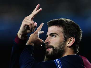 Pique header gives Barca drab 1-0 win over APOEL Pique header gives Barca drab 1-0 win over APOEL