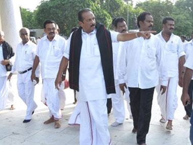 MDMK chief Vaiko (centre). Firstpost