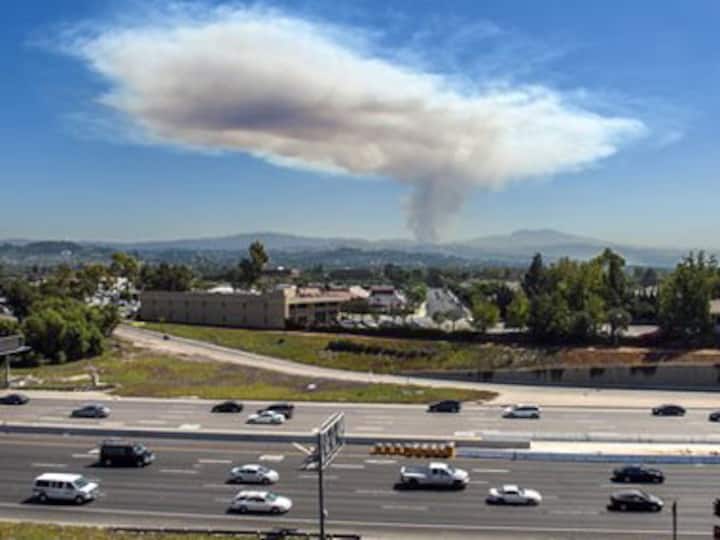 Out-of-control wildfires in California force hundreds to flee Out-of-control wildfires in California force hundreds to flee