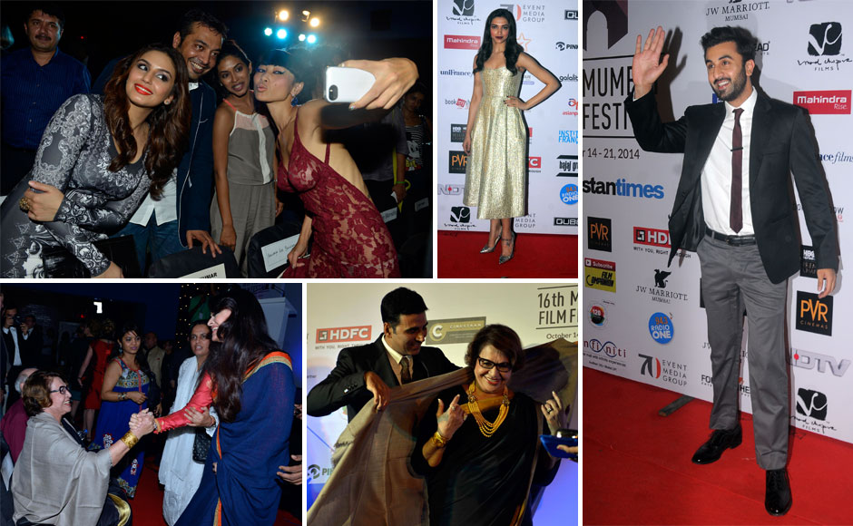 Kalki hugged Anurag, Aishwarya, Deepika dazzled at the Mumbai Film Festival Kalki hugged Anurag, Aishwarya, Deepika dazzled at the Mumbai Film Festival