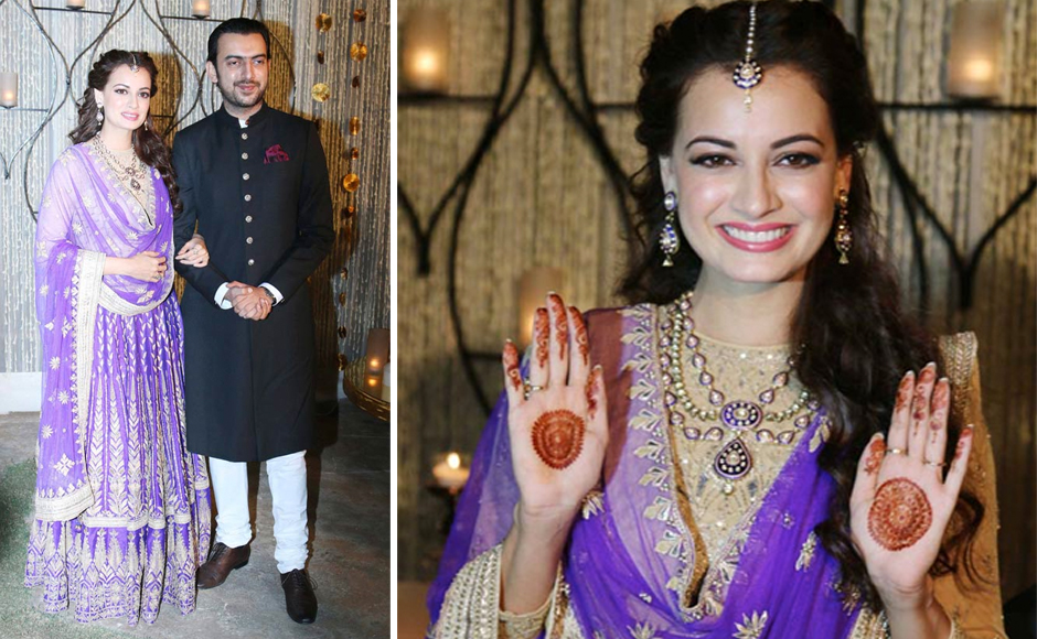 Bride-to-be Dia Mirza rocks a Anita Dongre lehenga at her sangeet ceremony Bride-to-be Dia Mirza rocks a Anita Dongre lehenga at her sangeet ceremony