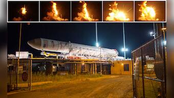 Photos: Unmanned Nasa supply rockets explodes en route to space station