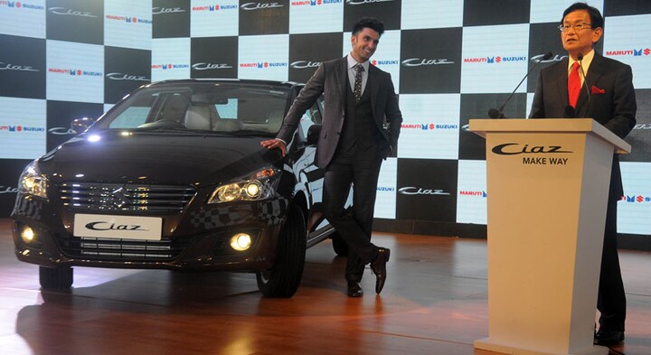 Ranveer Singh brings his air guitaring skills to launch of Maruti's newest sedan, Ciaz