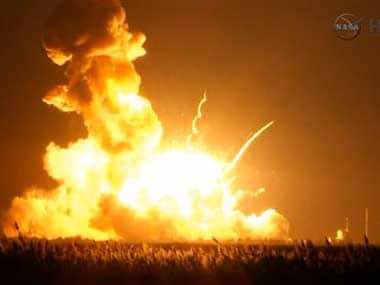 The rocket exploded shortly after impact: AP