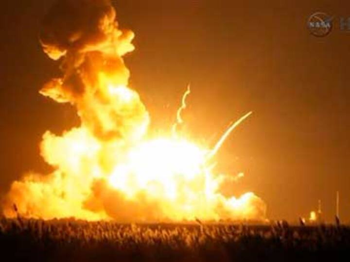 Watch: Soon after takeoff, Nasa's unmanned supply rocket Antares explodes