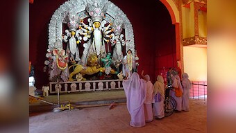 Durga Puja with a difference: Widows of Vrindavan meet the Mother Goddess