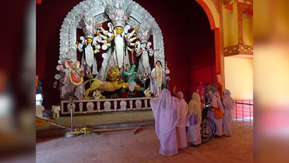 Durga Puja with a difference: Widows of Vrindavan meet the Mother Goddess