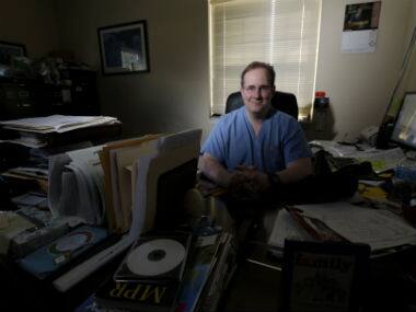 William Gluckman, president of FastER Urgent Care, poses for The Associated Press in his facility in Morris Plains, New Jersey. AP 