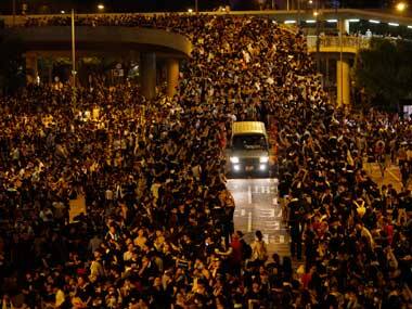 Hong Kong: 20 injured as protesters clash with police