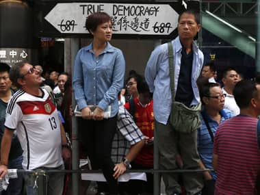 Picture showing the recent protests in Hong Kong. Reuters